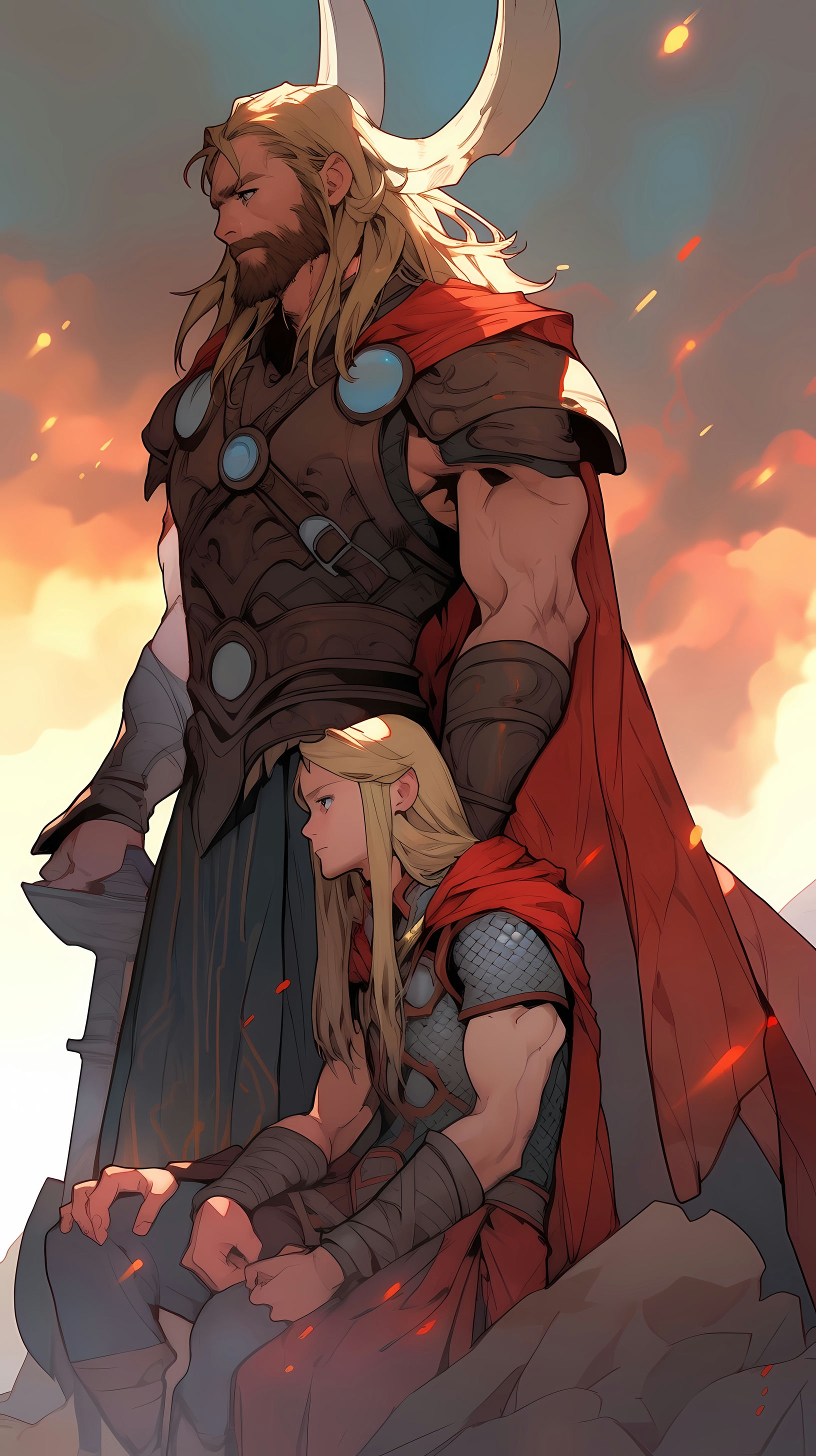 Thor Overlooking Asgard in Marvel\'s Epic Thor