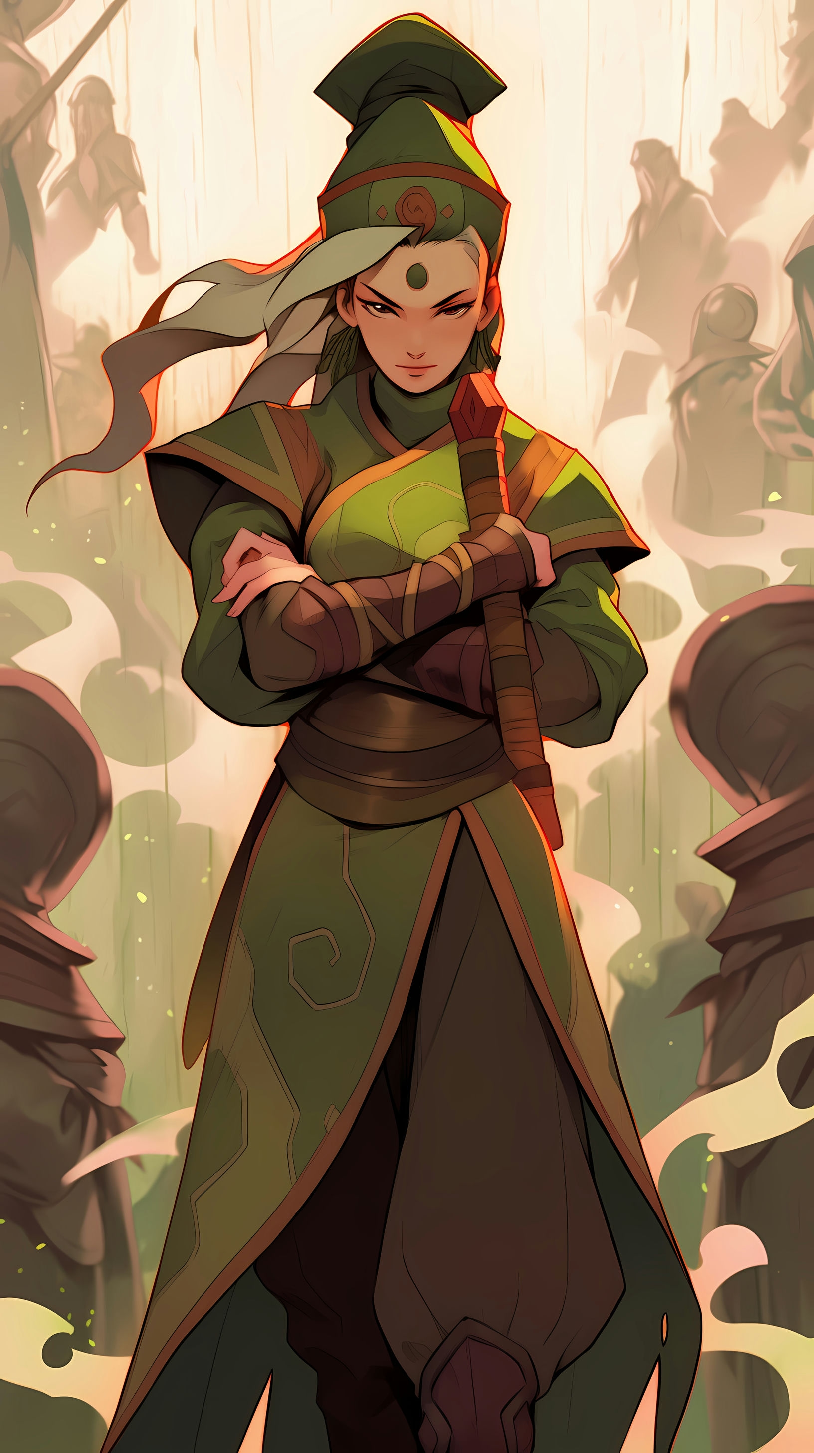 Kyoshi Standing Tall in Avatar: The Last Airbender