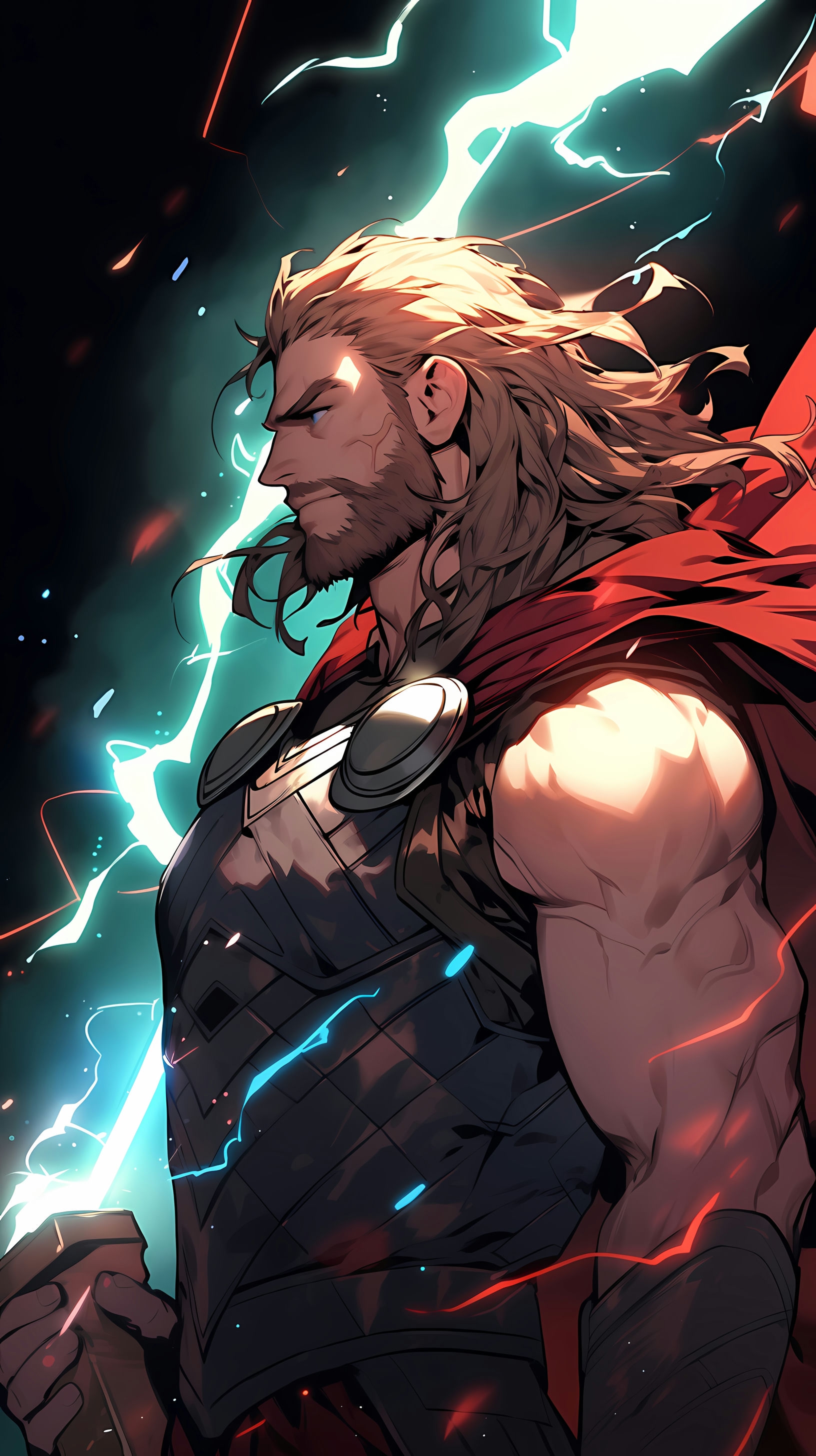 Thor in Asgard: Majestic and Glowing
