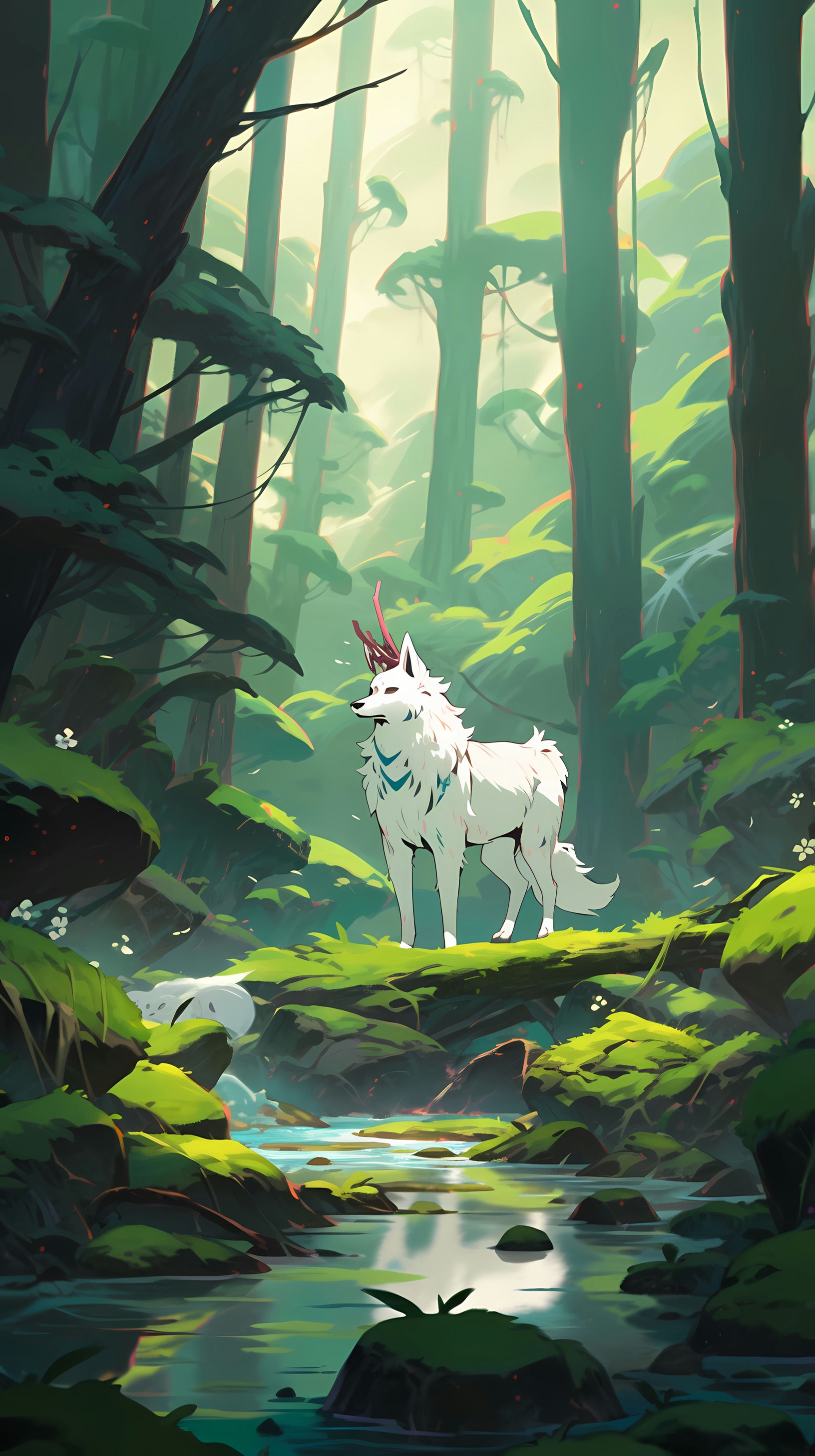 Princess Mononoke in the Mystical Forest