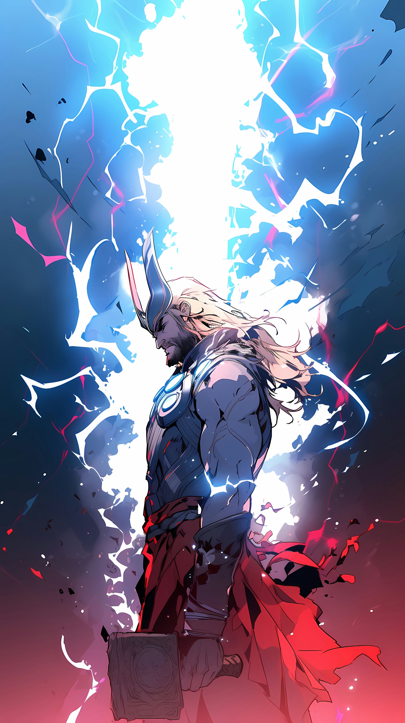 Thor in Asgard: Majestic and Glowing