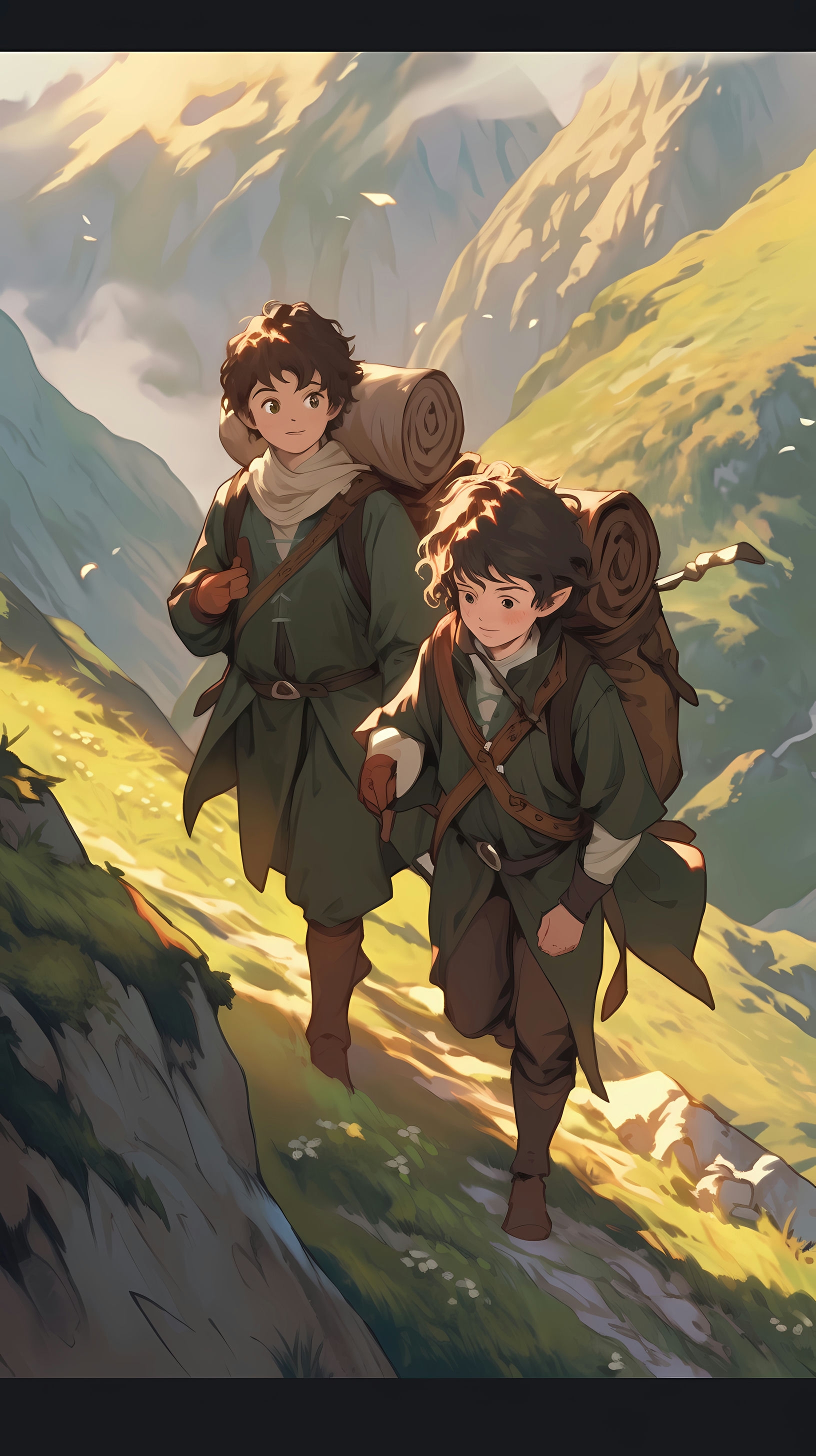 The Lord of the Rings: Frodo and Sam on Their Way to Mordor