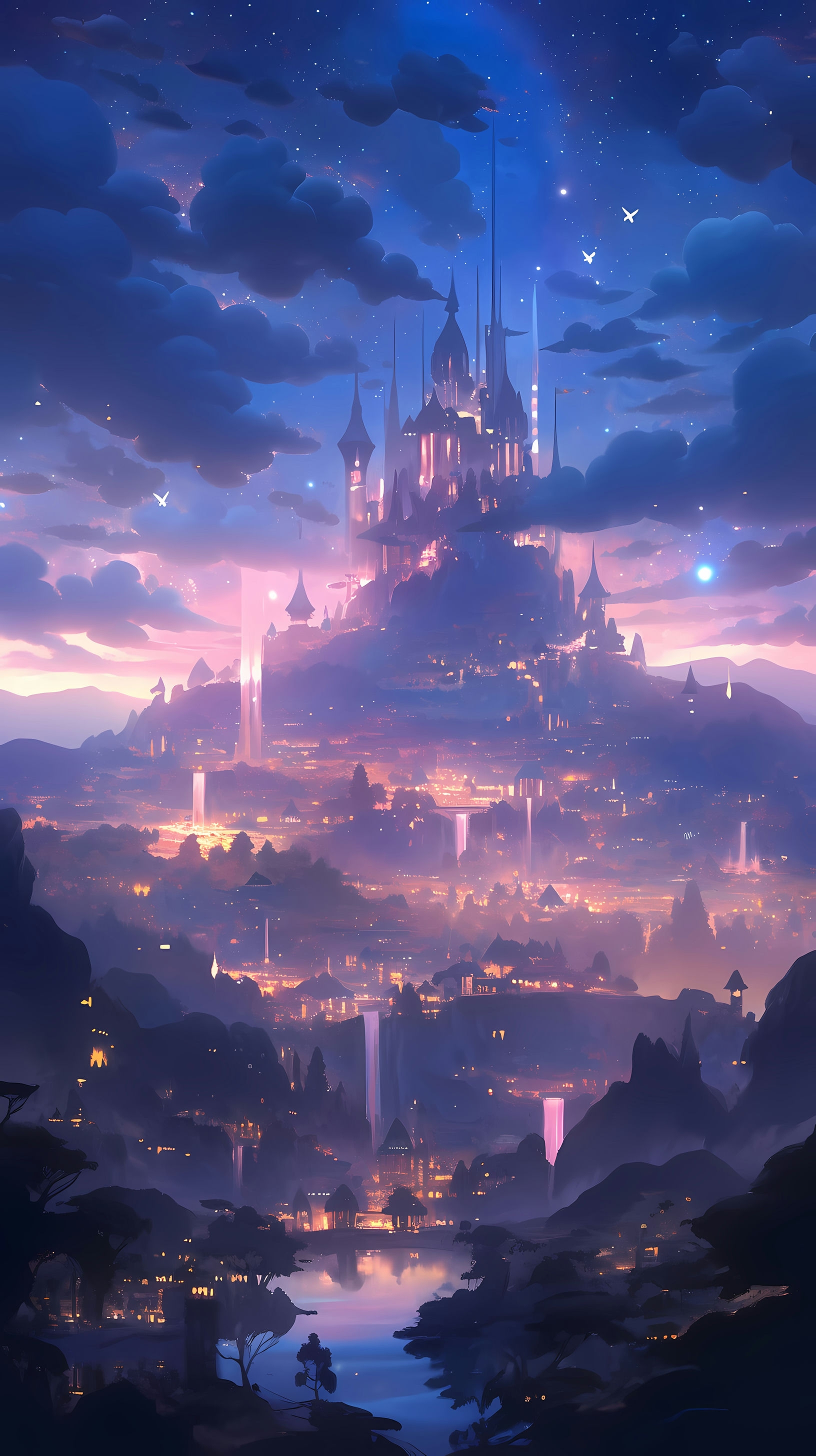 The Lord of the Rings: Twilight over a Magnificent Elven City