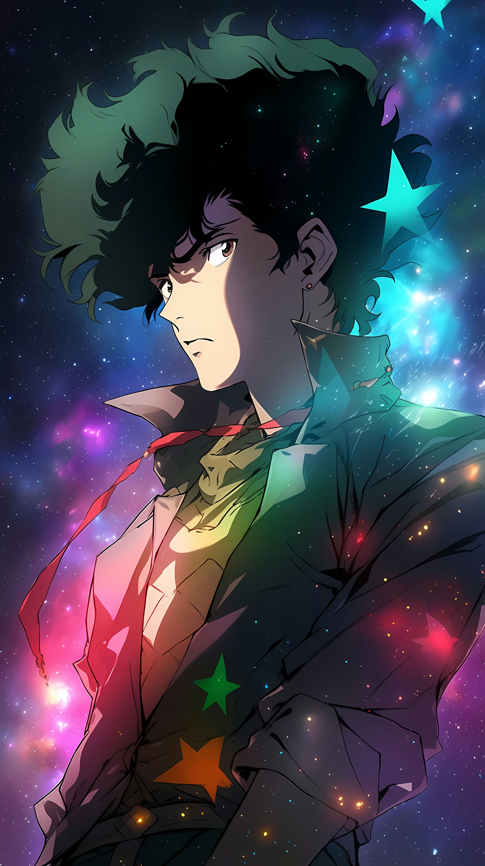 Cowboy Bebop: Spike Spiegel with Space Backdrop