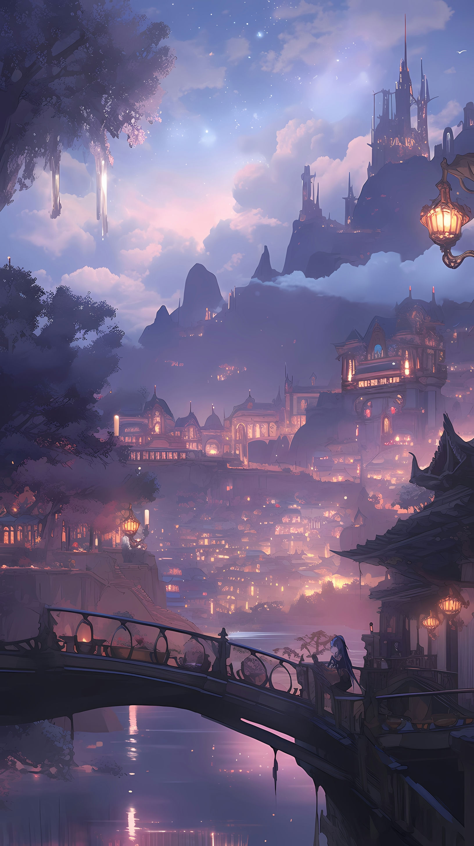 The Lord of the Rings: Twilight over a Magnificent Elven City