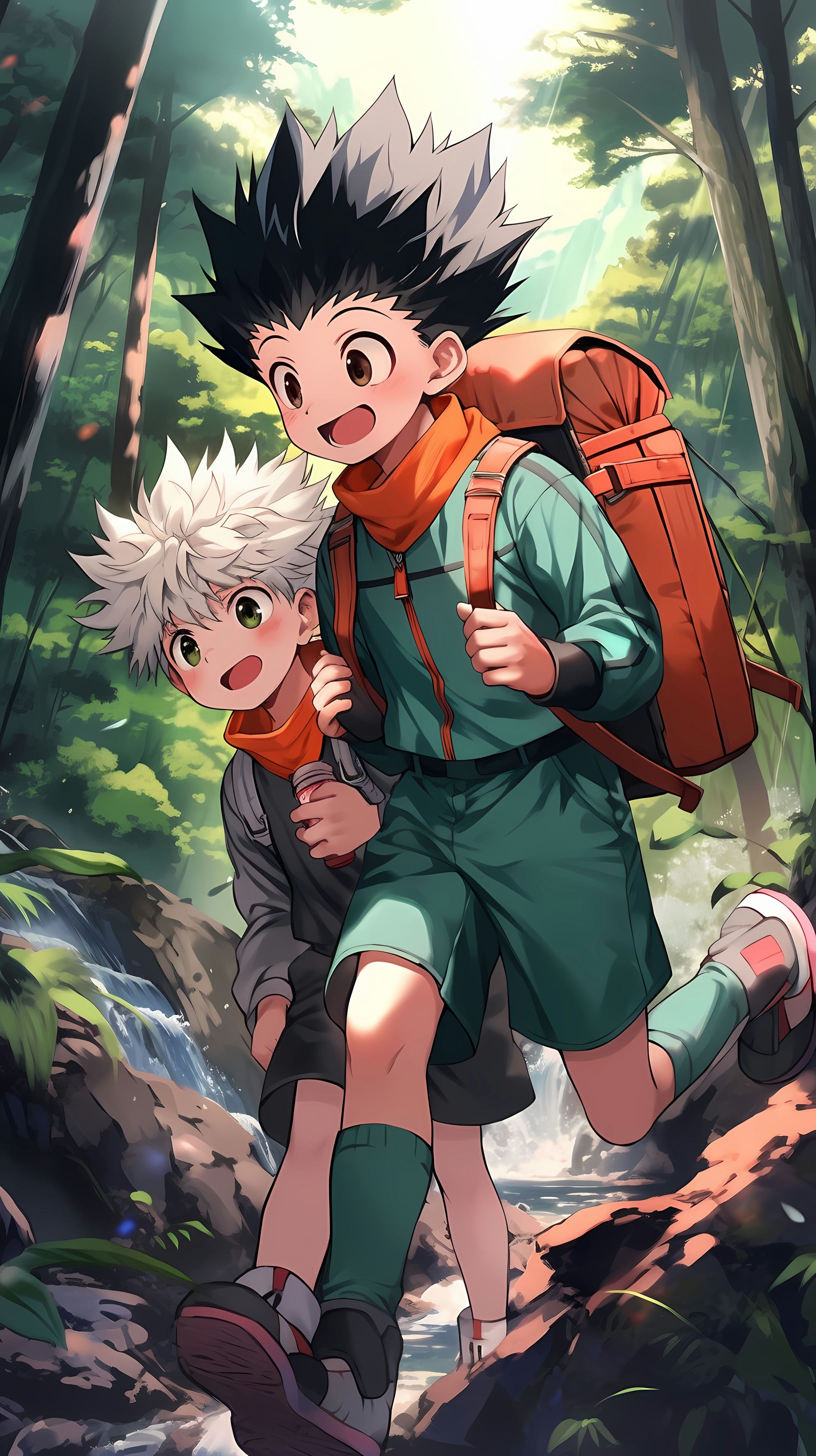Gon and Killua\'s Vibrant Adventure