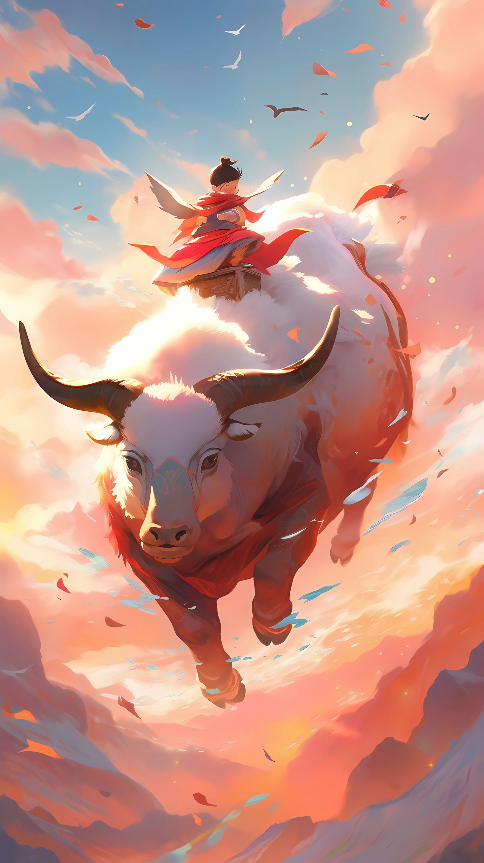 Aang Flying on Appa - Avatar: The Last Airbender