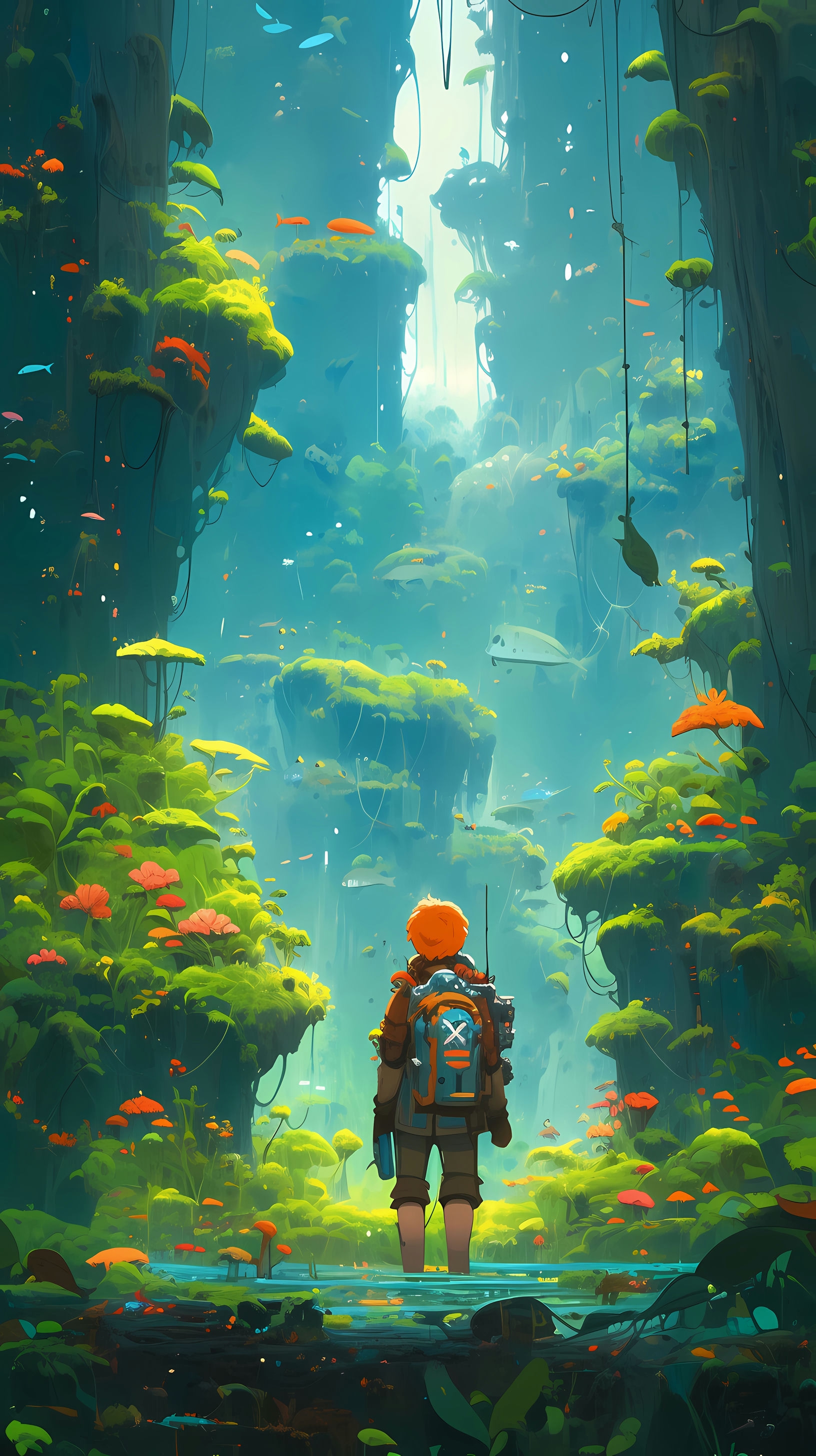 Nausicaa Overlooking the Toxic Jungle - Studio Ghibli Vibes