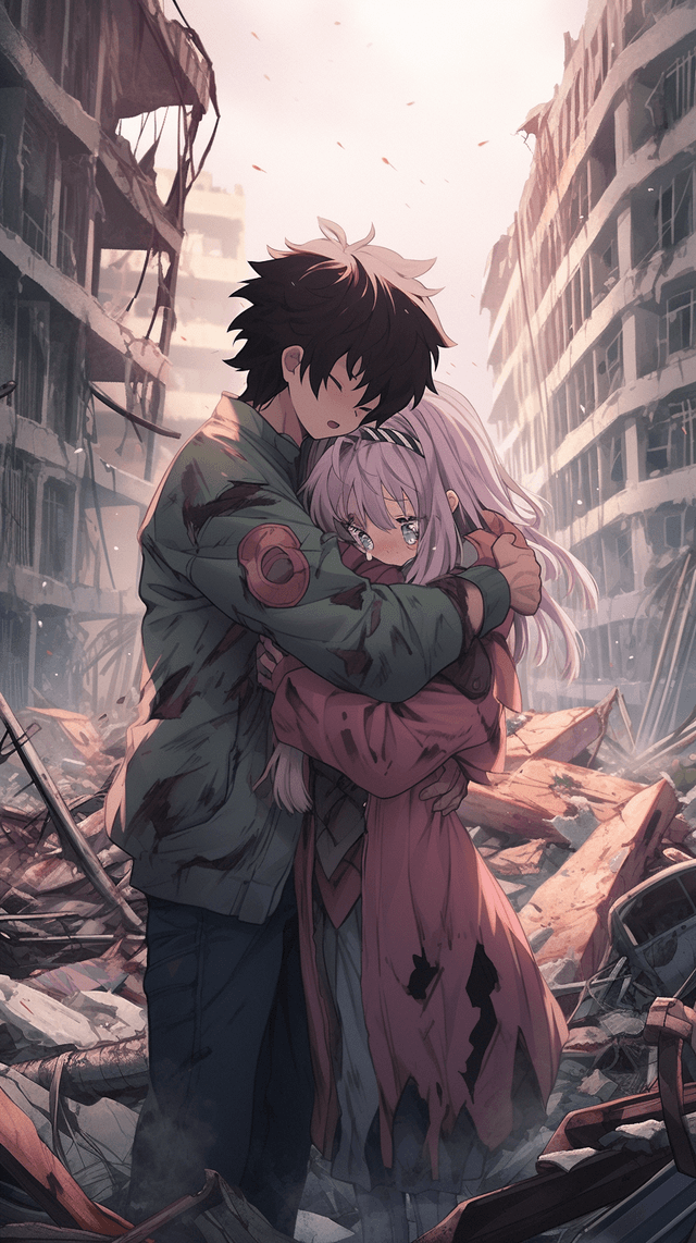 Future Diary Post-Apocalyptic Love wallpaper