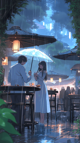 Serene Rainy Meeting