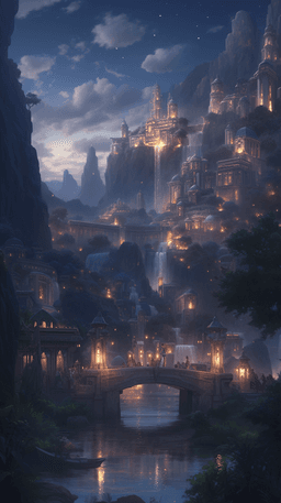  Ethereal Elven Cityscape 