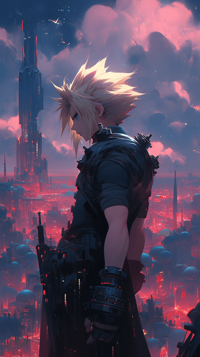  Cyberpunk Cloud Strife  wallpaper