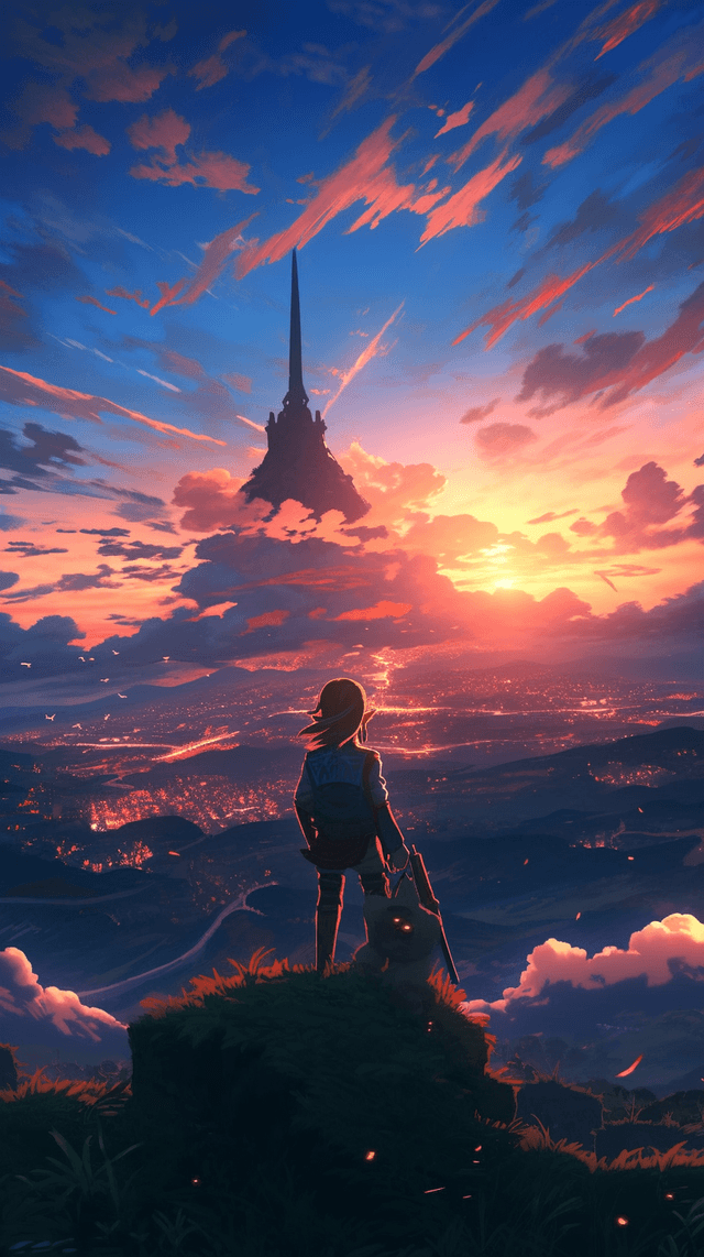  Hyrule at Sunset  wallpaper