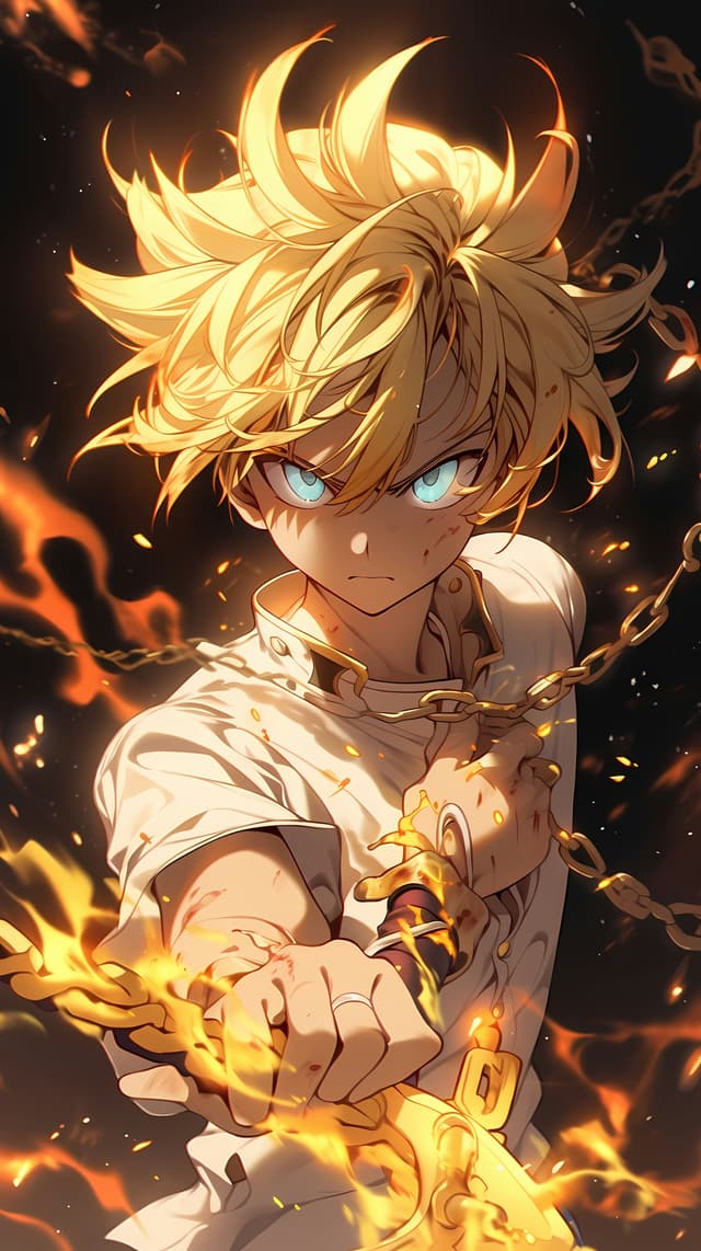 Meliodas Unleashing Power in Seven Deadly Sins wallpaper