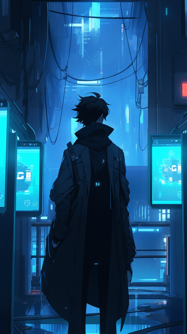 Psycho-Pass: Cyberpunk Brooding wallpaper