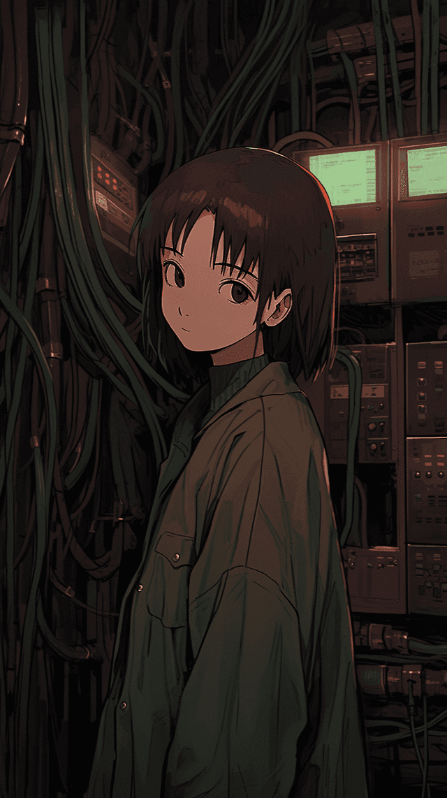 Lain in the Wired wallpaper