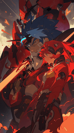 Simon and Kamina: Epic Vibrancy