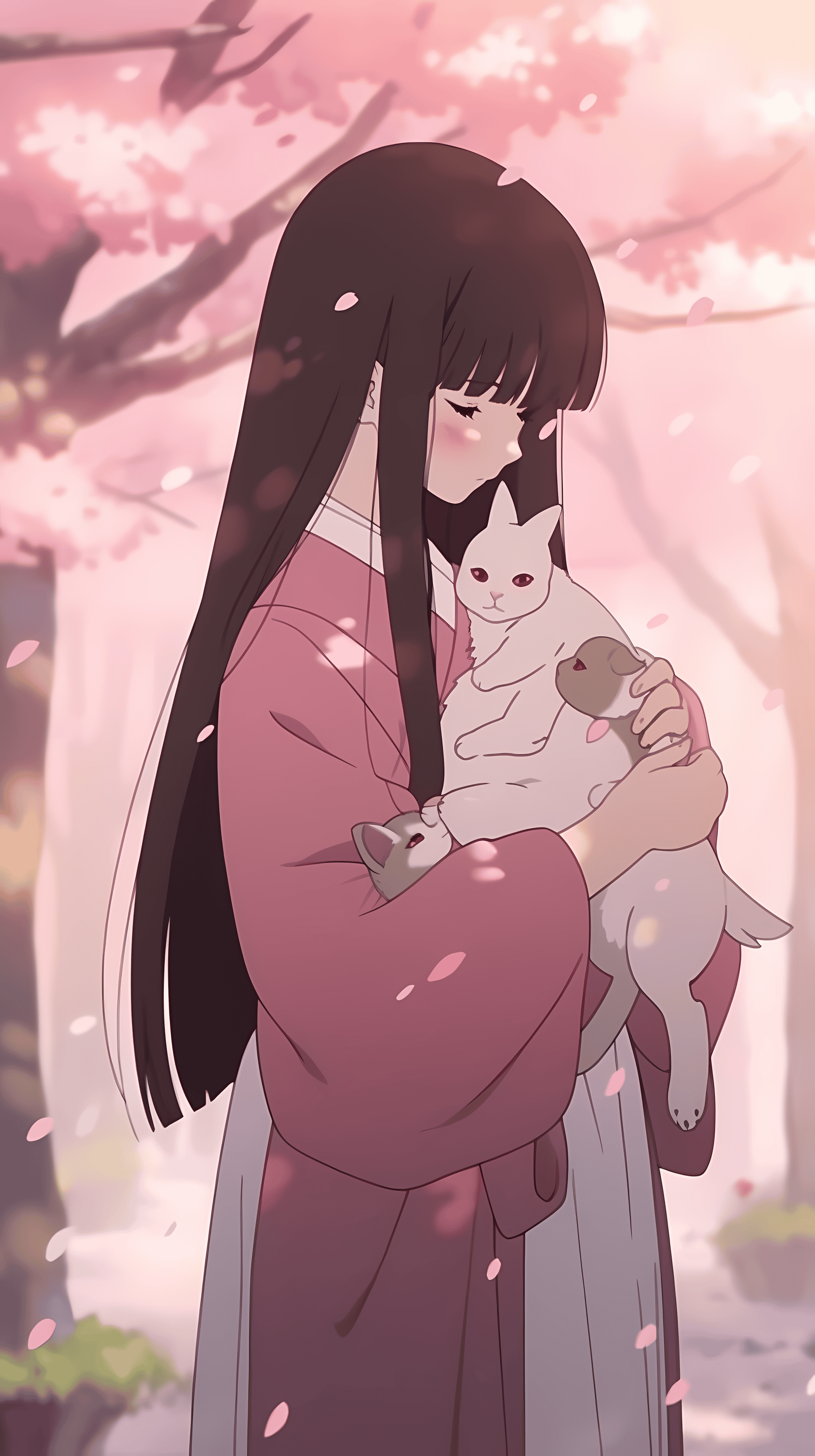 This enchanting anime wallpaper captures the essence of emotional depth and fantastical elements from the series 'Fruits Basket