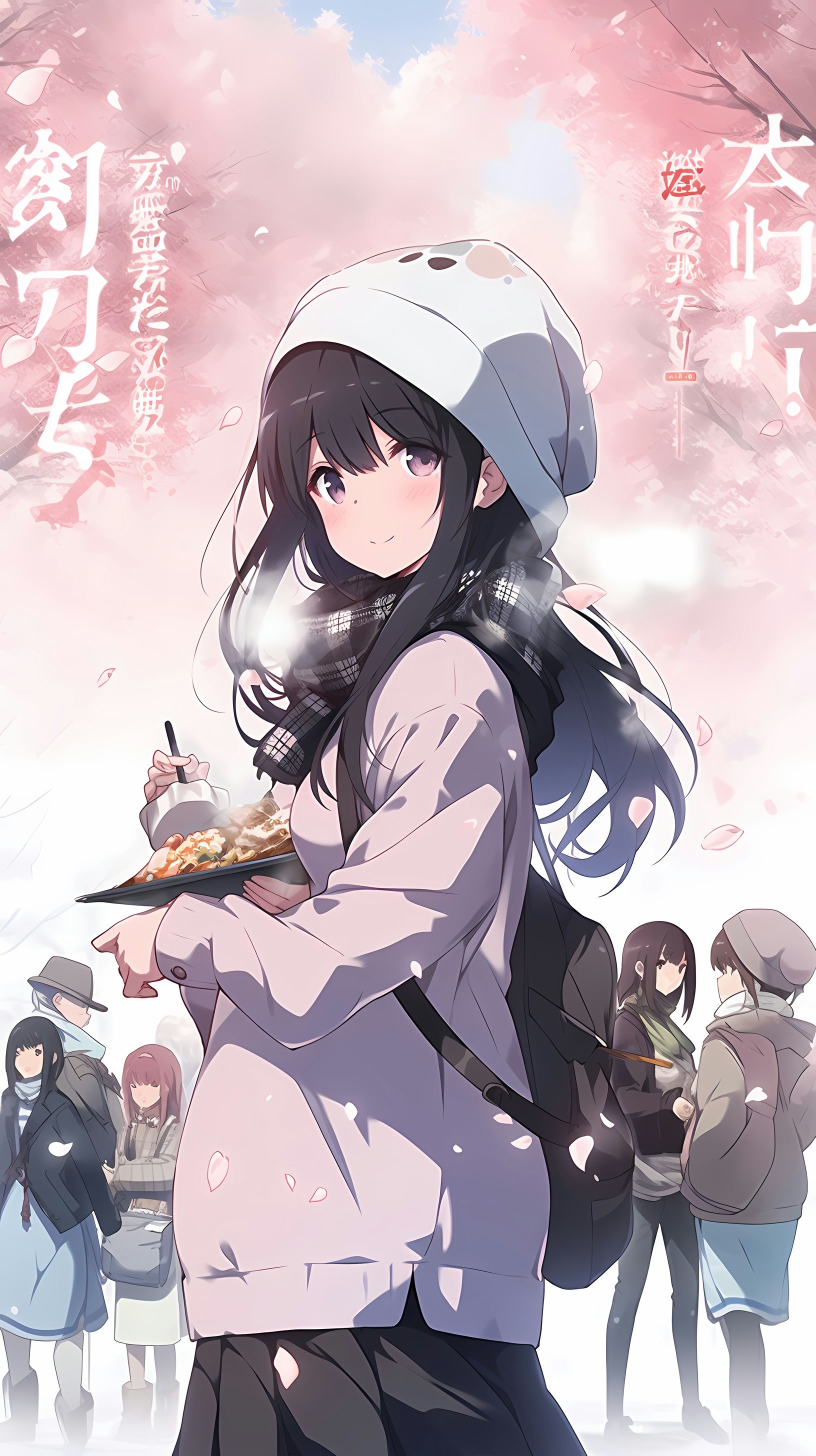 This anime wallpaper features a character from the series 'Welcome to N