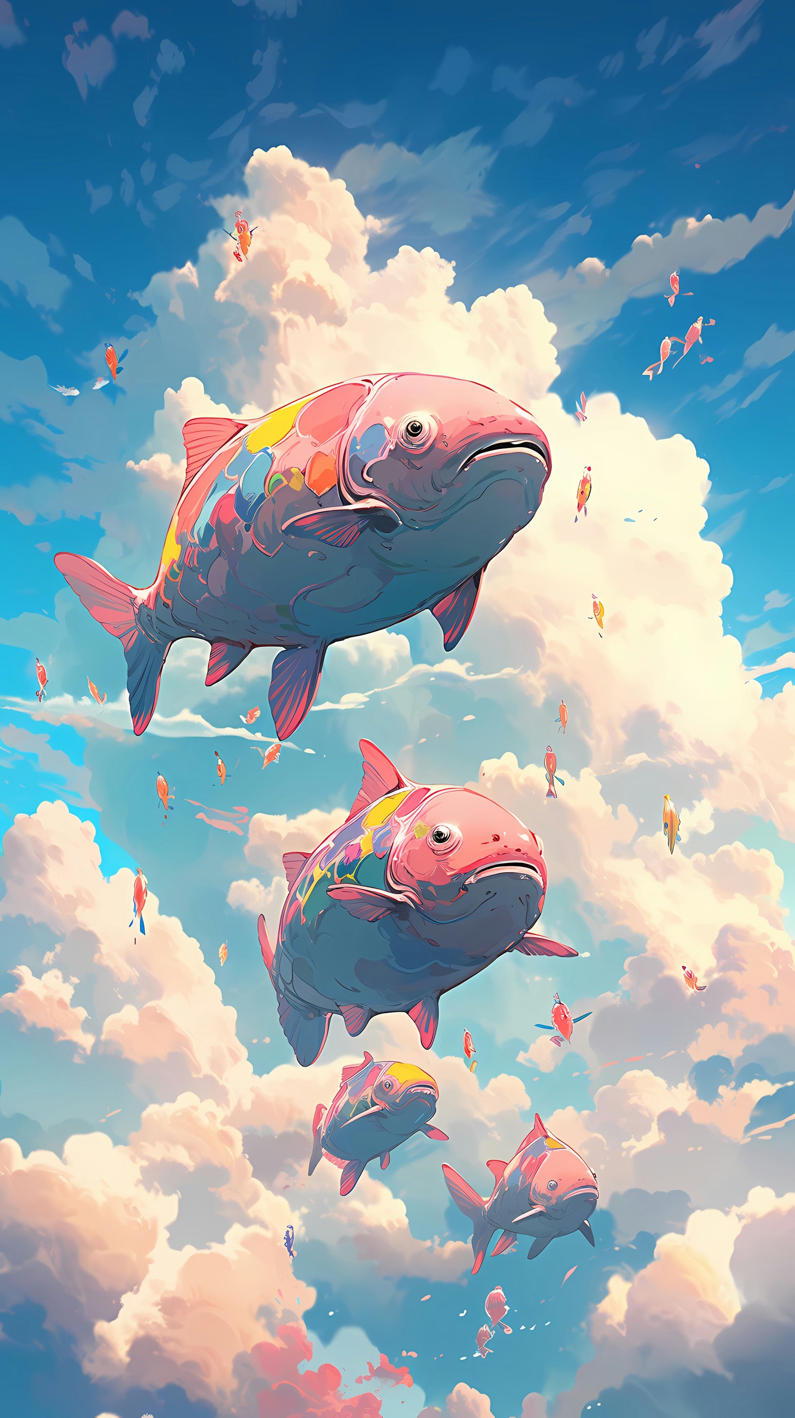 This enchanting anime wallpaper captures the whimsical and magical essence of Studio Ghibli's iconic film 'Castle in the Sky: Laputa