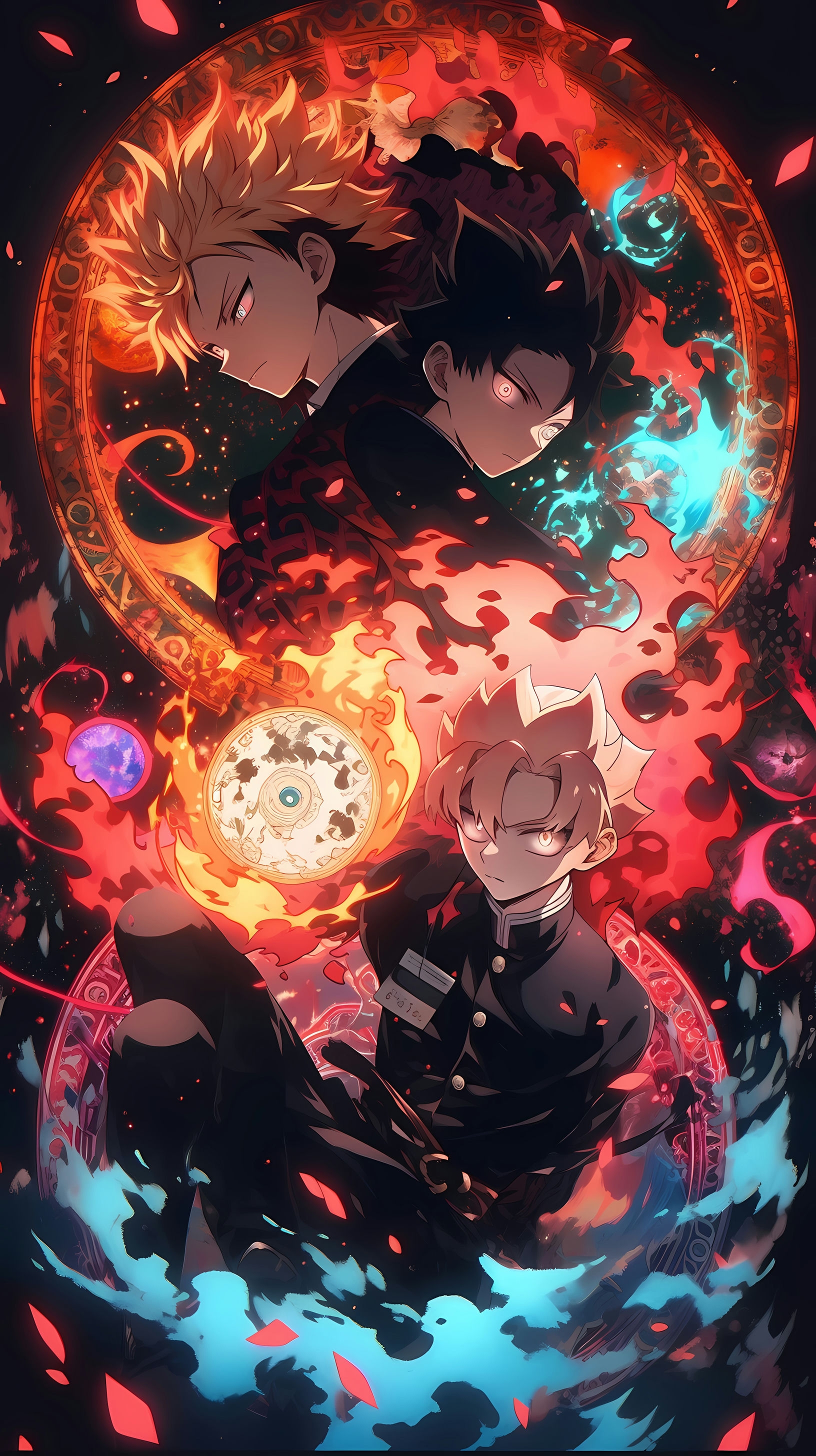 This anime wallpaper captures the intense and magical essence of the Black Clover series