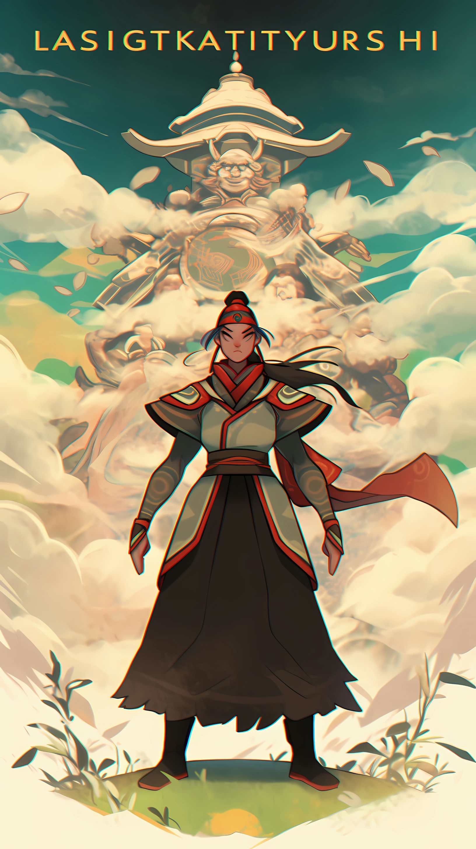 This anime wallpaper features the formidable Kyoshi, one of the four legendary Avatars from the hit series Avatar: The Last Airbender
