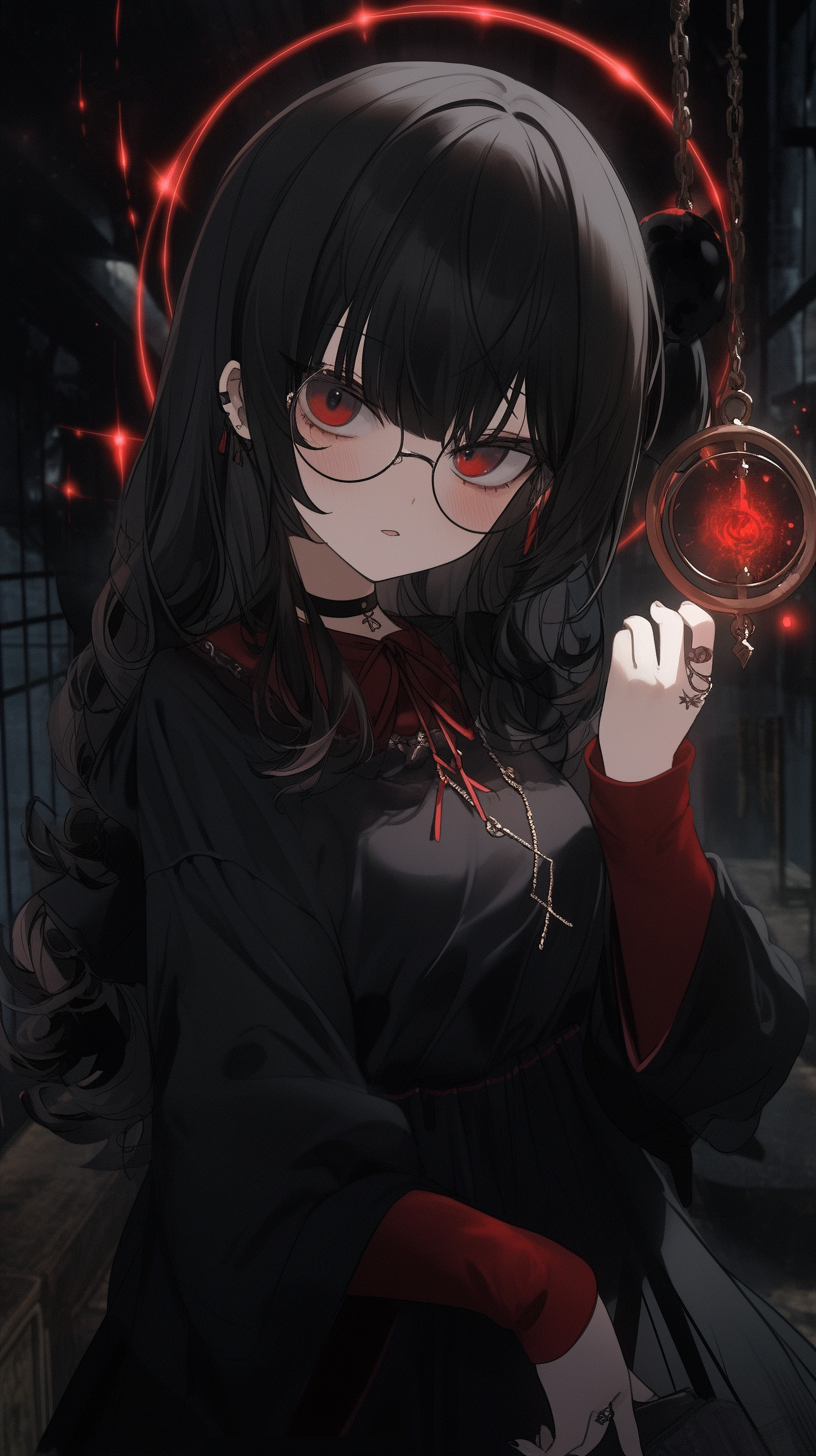 This captivating anime wallpaper features the enigmatic character Mei Misaki, known for her striking appearance and mysterious aura