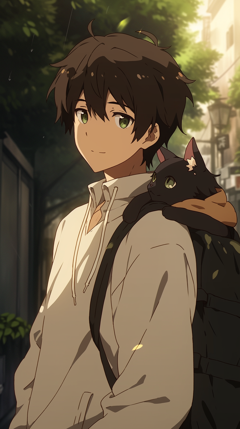 This anime wallpaper features a serene and contemplative scene from the series 'Hyouka: Orekis Mysteries