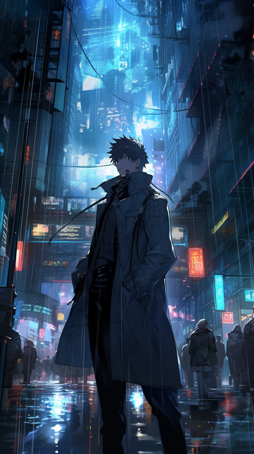 This anime wallpaper features the iconic character Kogami from the futuristic and thought-provoking series Psycho-Pass