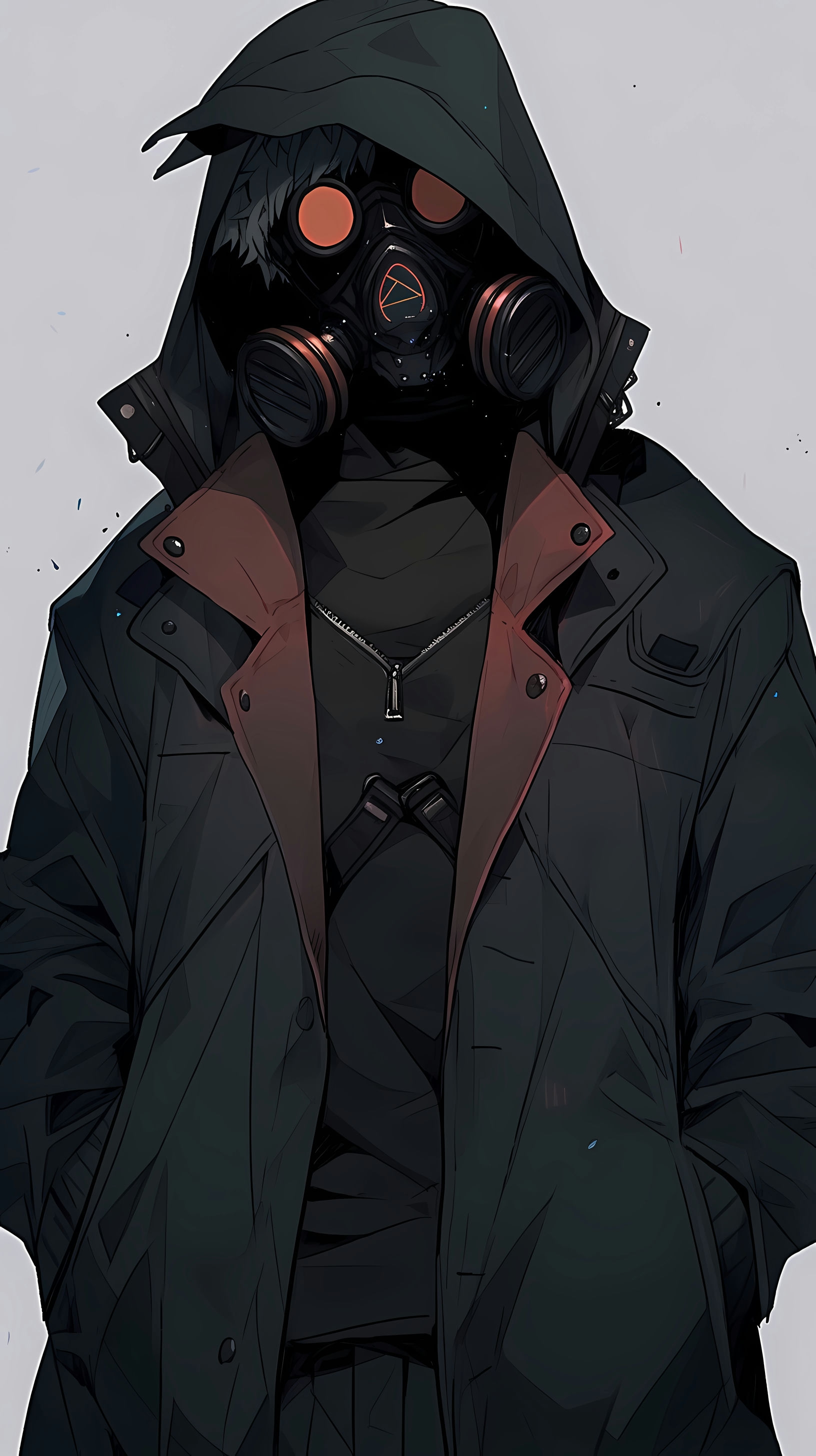This anime wallpaper features Hei, the enigmatic and formidable character from the series 'Darker Than Black