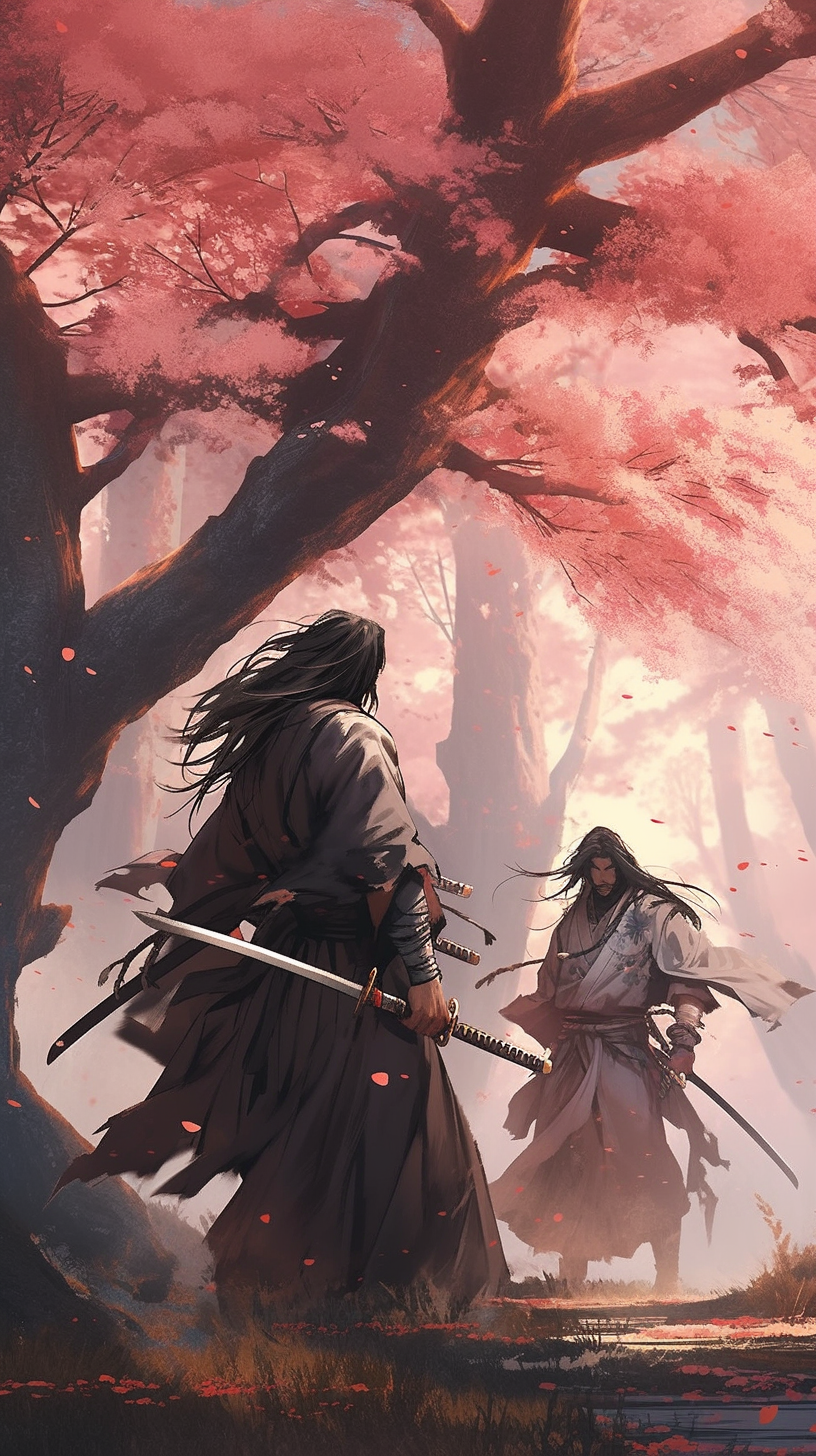 This anime wallpaper captures a dramatic moment between two iconic characters from Sailor Moon